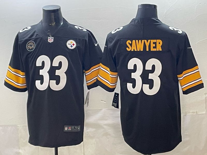 Men 2026 Pittsburgh Steelers #33 Sawyer Black Nike Limited NFL Jersey 04